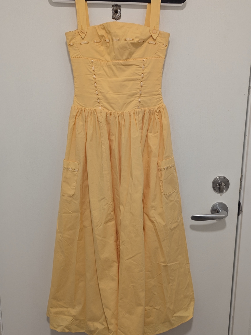 House of CB Vivien Yellow Midi Dress - Picture 2 of 2